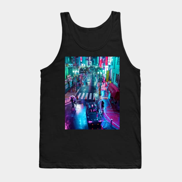 Lonely In Rainy Tokyo Tank Top by HimanshiShah